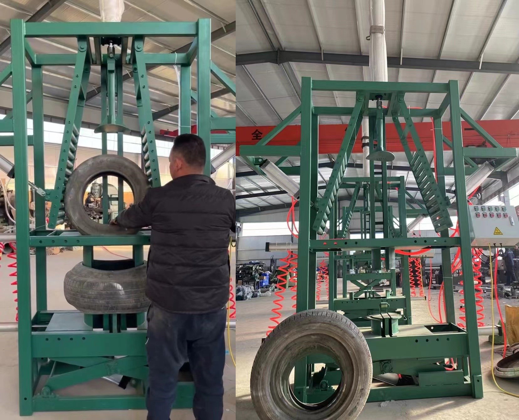 TYRE TRIPLING MACHINE